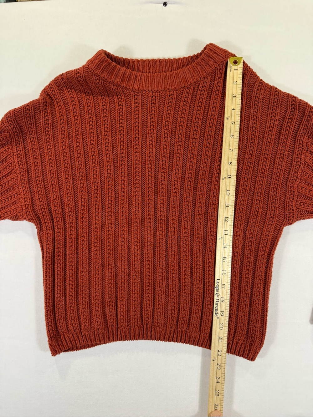 Universal Thread Rust Ribbed Crewneck Sweater - Picture 5 of 10